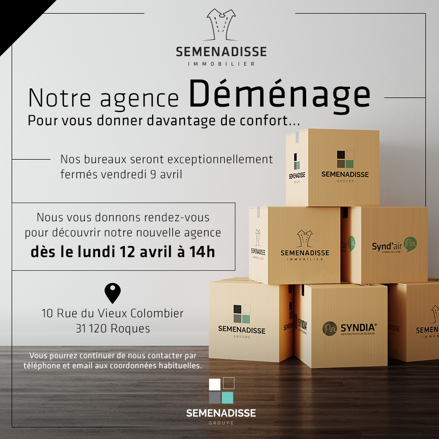Notre agence déménage !